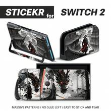 Removable Residue-Free Vinyl Sticker Compatible With Switch 2, Chinese Style Dragon Warrior Console & Controller Scratch-Resistant Protective Film - View 11
