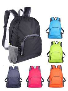 Travel Universal Foldable Backpack - Foldable Leather Bag - Travel Backpack With Shoulder Straps - Multicolor - View 1