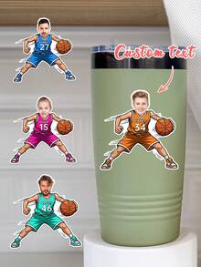 Customized Soccer Basketball Baseball Number Stickers, Personalized Baseball Number Stickers | Customized Name Stickers, Personalized Football Team Name Stickers Waterproof Vinyl Material Customized Sports Team Labels. - Multicolor - View 12
