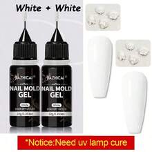 10G/3D Gel para Unhas - Gel de Modelagem de Arte de Unhas, Adequado para Design de Unhas DIY Arte de Unhas para Outono Inverno Verão Primavera, Usado para Pintura, Moldagem, Escultura e Decoração de Unhas de Halloween - Multicolorido - Visão 18