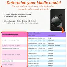 GIIPPA Protective Case For Kindle E-Reader, Book Style Handheld, Chili Pepper Pattern, Compatible With Kindle Paperwhite 5th/6th/7th, Paperwhite 10th/11th/12th, Kindle(Colorsoft)/10th/11th/12th And Other Popular Models, Kindle Protective Case/Kindle Accessories - Multicolor 1 - View 9