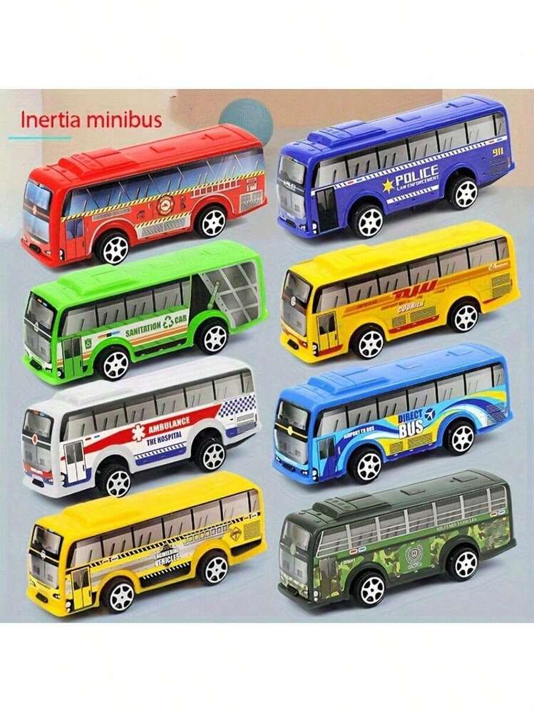 YskerrigToy Bus Jouet à Tirer – Modèle Friction Bleu – Voiture Miniature En Alliage Pour Enfants