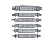 6 Count High Speed Steel Bolt Extractor Tool, Premium Plated Finish For Stripped & Rusted Screws Home DIY Use - 6pcs - View 11