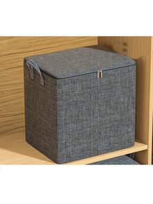 1 pièce Sac de rangement pour vêtements gris, sac de rangement pour dortoir étudiant, sac de rangement divers, sac de rangement pour vêtements inutilisés, pliable et portable, grande capacité imperméable et anti-poussière, grande capacité de rangement, convient pour le rangement à la maison et au dortoir - Multicolore - Voir 13