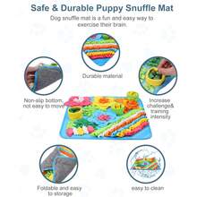 1pc Pet Snuffle Mat Indoor Use Cat Dog Universal SnuffleMat Food Hiding Training Blanket Foraging OlfactoryPet Slow Feeder Mat - Multicolor - View 12
