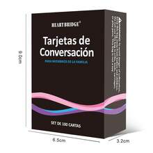 HEART BRIDGE Spanish Family Conversation Card Game, Tabletop Game, 100 Fun Questions And Conversation Prompts, Enhance Emotional Connection, Perfect Gift For Family And Friends On Halloween/Christmas/Thanksgiving - Black - View 2