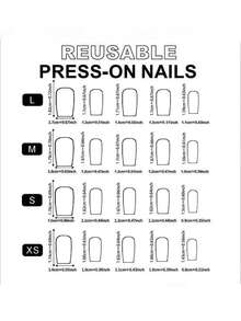 10 Pieces, Handmade, Each Piece Has A Unique Handmade Temperature, Subtle Differences Create A Unique Handmade Short European Square Pure Handmade Fake Nail Set, With White French Design Petals, Including 1 Nail File And 1 Piece Of Jelly Glue Nails Handmade Press On Nails - 彩色 - 查看 5