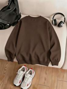 3pcs/Set Kids & Teens Vintage American City Letter Print Sweatshirt, Loose Fit Casual Everyday Top - Multicolor - View 9