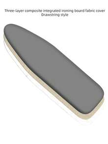 Ironing Board Cover Replacement Cloth, Heat-Resistant 3-Layer Composite Thickened Cotton Fabric, Non-Fading Drawstring Cover For Home Ironing Board - (Three-layer Composite High-temperature Resistant Fabric) Gray - View 3