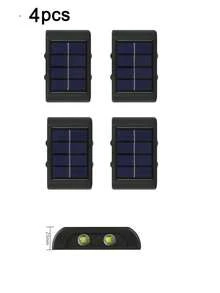 1/2/4件組 4LED/6LED/8LED 太陽能上下照壁燈，戶外防水LED階梯燈，現代裝飾壁燈，適用於戶外庭院、花園、草坪、露台、中庭、圍欄、車道、小徑裝飾燈，萬聖節、聖誕節、感恩節禮物 - 長條壁燈 - 查看 27