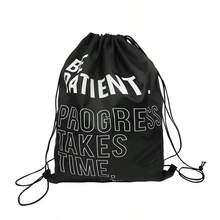 FIVING 1 pieza Mochila de boxeo con cordón, gran capacidad, bolsa de deporte portátil para entrenamiento de baloncesto, almacenamiento de equipo de Muay Thai, kickboxing y entrenamiento - Negro - Ver 7