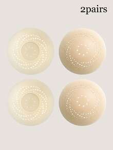 New Solid Nipple Covers, Multi-Pore Breathable Solid Breast Pads, Invisible Seamless Comfortable Nipple Covers, Suitable For Various Occasions And Daily Wear - Multicolor - View 11