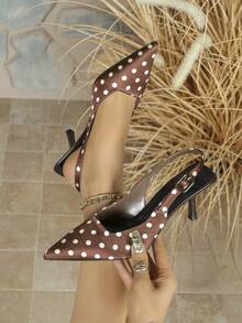 Multicolored Brown Polka Dots