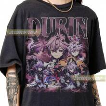 Limited Durin Genshin Vintage Shirt, Retro Videogame Husbando  Tee Gift, Funny Game Gifts Tee, Durin 90s Bootleg T-Shirt - Black - View 1