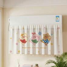 1 Air Conditioner Wind Deflector, Extendable Air Vent Cover With Adjustable Blades, Tool-Free And Drill-Free Installation, Universal Anti-Direct-Blow Vent Cover Suitable For Home And Office (Cute Animal Design). Air Conditioner Wind Deflector - Multiple Styles - View 14
