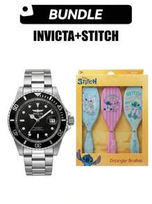 [Invicta+STITCH] INVICTA Pro Diver Boy & Disney Stitch 3 Pcs Bundle Set – Perfect Gift Set For Gift - Multicolor - View 1