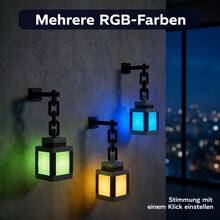 RGB Pixel Tischlampe mit Fernbedienung, 16 Farben, USB Wiederaufladbare Kabellose LED Dekoleuchte für Schlafzimmer, Wohnzimmer, Arbeitszimmer und Regal - Stern - Übersicht 8