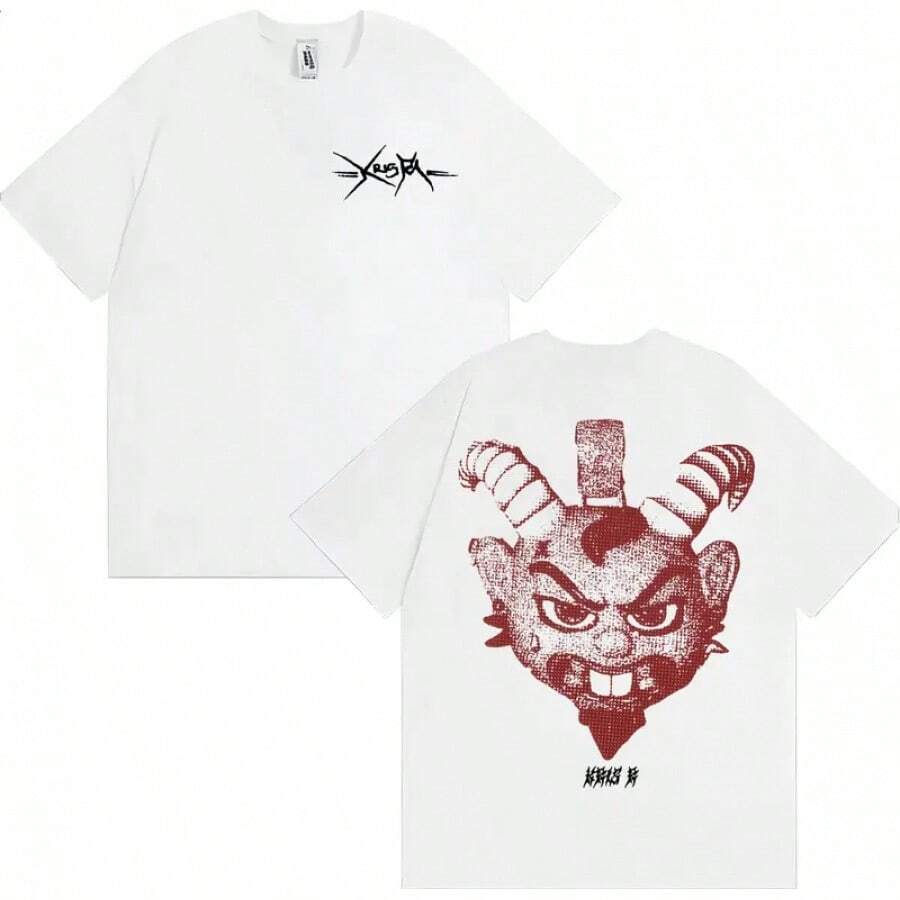 T-shirt graphique Rapper Kris R Ec Trap De Medallo, mode vintage, manches courtes, t-shirt en coton oversize pour hommes et femmes - Couleur 2 - Voir 1