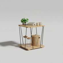 Beechwood Side Table, Black, 31.8x31.8x38.5 cm