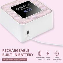 Lampada UV LED ricaricabile per unghie, senza fili, lampada per asciugatura unghie con strass scintillanti, adatta per unghie in gel, strumenti professionali per unghie, uso domestico e in salone - Multicolore - Visualizzare 9