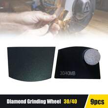 Futchoy 9Pcs Diamond Grinding Round Button Lavina Edco Floor Concrete Grinder Grit 30/40 - Black - View 5