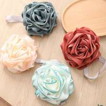 1pc New Rose Foam Bath Ball, Bathroom Home, Bathroom Decoration, Effective Body Scrubbing, Back Scrubbing Towel, High-Quality Mesh Material, Convenient Strap Design, Smooth Skin, Very Suitable For Daily Use. - Multicolor - View 1