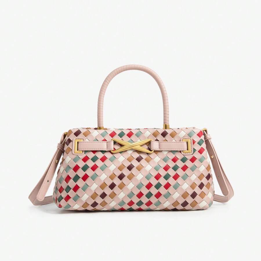 Dancing Engine Fashionable Handmade Woven Tote Bag Women's Handbag Wallet Luxury Designer Shoulder Bag