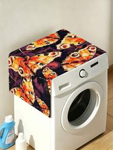 1pc Junma Flower Washing Machine Dust Cover, Furniture Washing Machine Dust Cover, Anti-Stain Dust Cover, Washable Refrigerator Dust Cover, Household Dust Cover, High Appearance Level Dust Cover - Multicolor - View 5