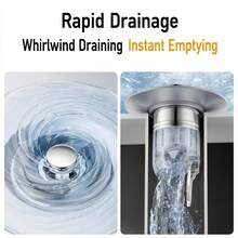 1PC Bathroom Pop-Up Drain Core|Sink Anti-Odor Drainer|Washbasin Leak Stopper|Filter Anti-Clogging Drain Plug|Home Plumbing Accessory - Floor Drain - View 3