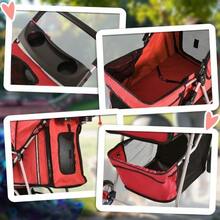 Red Dog Stroller/Walking Chair, Lightweight And Foldable Trailer/Stroller/Running Chair. - Red - View 5