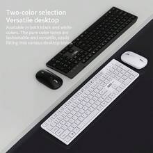 Lenovo 無線鍵盤滑鼠組合 2.4G USB 接收器 即插即用 全尺寸數字鍵盤 舒適握感滑鼠 適用居家辦公電腦 - 深灰色 - 查看 9