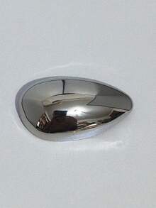 1 pièce Broche grande goutte d'eau géométrique exagérée en métal brillant or ou argent, broche grande élégante minimaliste pour femme, accessoire épingle de mode pour manteau et blazer cintré à la taille - Multicolore - Voir 6