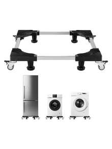 Fridge Stand Mobile Base, 1100 Lbs Load Capacity, Washing Stand With 8 Locking Twin Wheels And 4 Brakes, 27.5 -35.4 Inches Adjustable Furniture Dolly Washer, Refrigerator And Dryer - Default - View 8