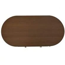 Coffee Table 100 X 50 X 36 Cm, Walnut Finish. Coffee Table With Two Drawers, Console Table With Roll-Up Door, Side Table, Living Room Table With 4 Legs, Walnut And Black Finish. - 棕色 - 查看 9