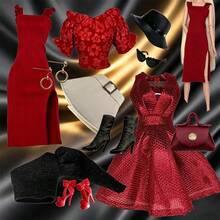 Multi-Piece Luxury Doll Clothing Sets, Designed For Fashionistas, Paired With Exquisite Accessories, Suitable For Various Occasions. Fits 11.5-12 Inch Dolls, 1/6 BJD Doll Clothes, Shoes, Hats, Bags, Earrings, Necklaces, Can Be Used As Holiday Gifts. - Multicolor - View 2