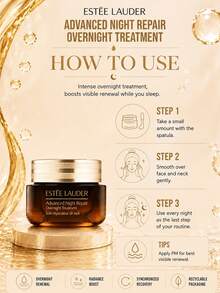 Estée Lauder Advanced Night Repair Cream (sampel 7ml/ukuran penuh 65ml): Anti-penuaan, mengurangi kerutan, mencerahkan warna kulit, mengencangkan dan mengangkat; cocok untuk semua jenis kulit. - Krim Botol Cokelat Besar Estee Lauder - View 11