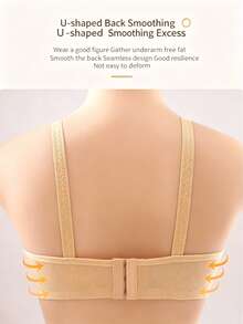 Hart & Haze 3pcs Wireless Seamless Nursing Bras, 80%Nylon 20%Spandex, Anti-Sagging, 2Mauve+1Apricot, For Daily Commute, XS-L Sizes. - Champagne - View 9