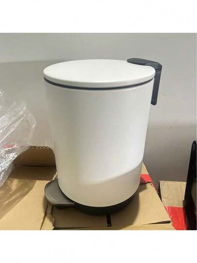 SSTC001-3L- Stainless Steel Kitchen Trash Can, 3L, White