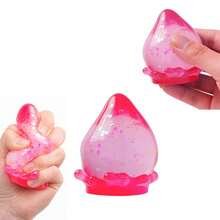 1 Stück transparentes Wassertropfen-Pailletten-Quetschspielzeug, TPR glänzendes Pailletten-Maltoz-Sensorik-Fidget-Spielzeug, Geburtstagsparty-Mitgebsel, Feiertagsgeschenk, Weihnachtsstrumpf-Füller, neuartiges Feiertagsgeschenk - Verschiedenfarbig - Übersicht 6