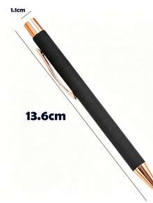1/5/10pcs Customized Text LOGO Retractable Ballpoint Pen, Metal Middle Oil Ink Pen, Clickable Spring Pen, Promotional Pen For Students And Office Stationery, Ideal For Anniversary Or Bridesmaid Gifts, Comfortable Grip, Smooth Writing Without Ink Smudging, Portable Pen Clip, Detachable, Suitable For Office, Study, Daily Use And Business Gifts - Multi-color Ballpoint Pen - View 8