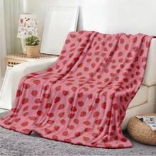 Aemicion Weighted Blanket Queen Size 20 Lbs 60x80 Inches,Ultra Soft Comfortable Fluffy Sherpa Weighted Blankets For Adults,Cute Pink Strawberry Heavy Blanket As Gift For Women,Machine Washable.Jpg - 如圖所示 - 查看 13