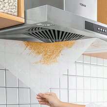 White Multi-Function Kitchen Range Hood Oil Baffle/Oil Filter/Disposable Oil Absorbing Film (5m X 0.46m) - Heat Resistant & Oil-Proof; Can Be Cut To Fit Various Range Hood Sizes; Suitable For Home Use. - Multicolor - View 3