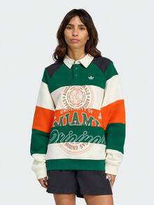 Adidas Originals 女款 MIAMI LS CREW 針織運動衫 無帽款 KF2329 - 綠色 - 查看 1