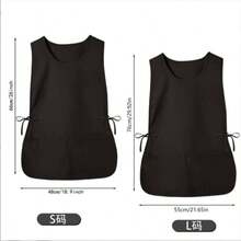 1pc Neutral Apron With Two Pockets For Home Cleaning - Multicolor - View 7