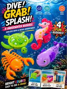4pcs Pool Toys, Random Color PP Material, 3 Sink And 1 Spin Up, Swimming Pool Diving Set, Diving Pool Toys, Bathtub Toys, Pool Toys, Swimming Toys, Suitable For Children's Diving Sports And Breath-Holding Practice, Summer Beach Water Games, Children's Birthday Gifts, Water Party Entertainment, Category: Diving Rings, Diving Sticks - Multicolor - View 8