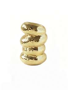 Disco Ball Flower Pot Spiral Vase, Vase Pen Holder, Flower Stand Makeup Brush Storage Rack, Home Decor Floral Ornament, Unique Silver Mirror Disco Ball, Suitable For Living Room, Kitchen, Office Desktop Decoration, Nordic Style, Wedding Graduation Gift - A - View 14