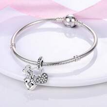 1 buah Liontin Manik-manik Fun Life Perak Sterling S925, Bentuk Pelangi, Hati Gajah, Earphone Bluetooth, Sikat Gigi & Pasta Gigi, Desain Enamel Warna-warni Multi-Gaya dengan Rhinestone, Dilengkapi Kotak Hadiah, Segar & Lucu, Cocok untuk Gelang & Kalung, Aksesori Manik-manik Buatan Tangan DIY, Sempurna untuk Hadiah Sehari-hari - MultiWarna - View 4