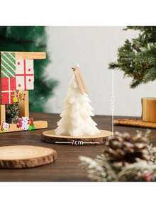 1PC Snowflake Christmas Tree Shaped Scented Candle Home Decor Ornament Gift Box, Christmas Gift, Christmas Scented Ornament, 2 Packaging Styles Randomly Shipped - 1PC - View 6
