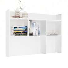 White Multi Grid Wall Bookshelf, 2 Sizes Narrow 18cm Depth Floating Wall Storage Organizer, Open Cubby Display Shelving Unit For Book Figurine Decor Office Wall Storage - White - View 10