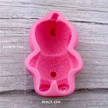 1 Piece, 3D Cartoon Three-Dimensional Sleepy Bear Silicone Mousse Cake Baking Decoration And Ornament Making - Sleepy Bear Mold - View 6